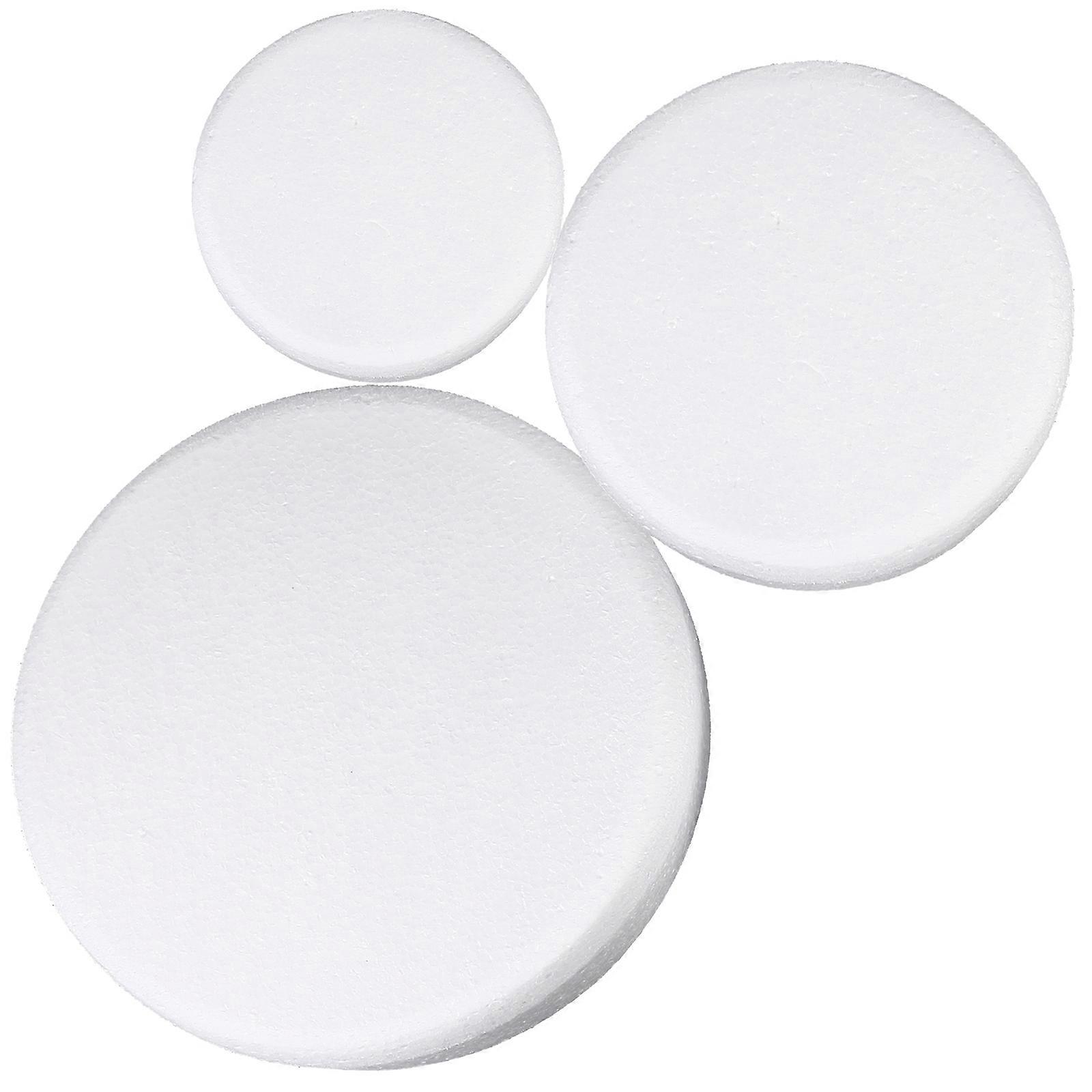 Round Foams Cake Model for Decoration 15Pcs Baking Cake Practice Models