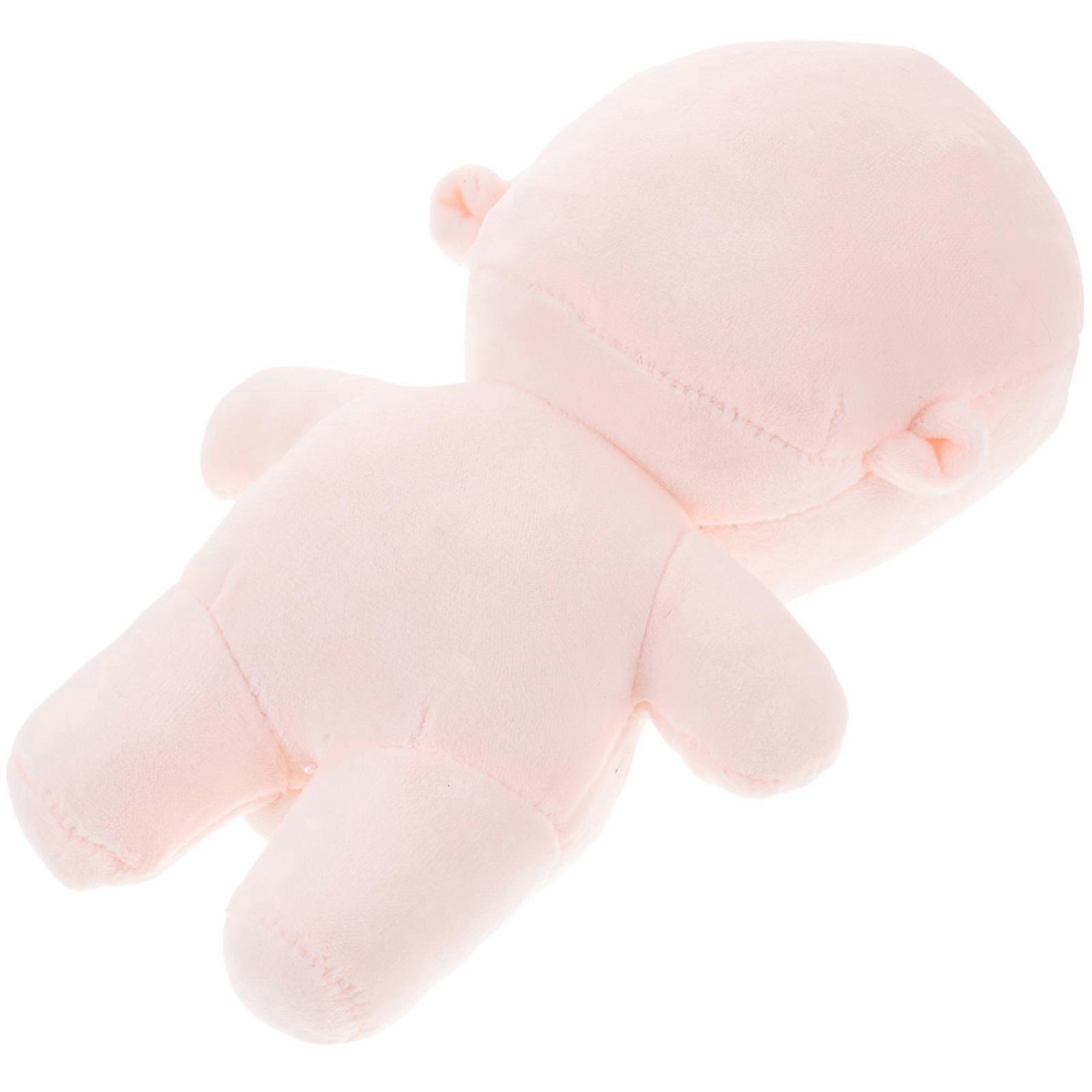Adorable Blank Doll Plush Doll Toy for DIY Projects 5Pcs Beige Dolls