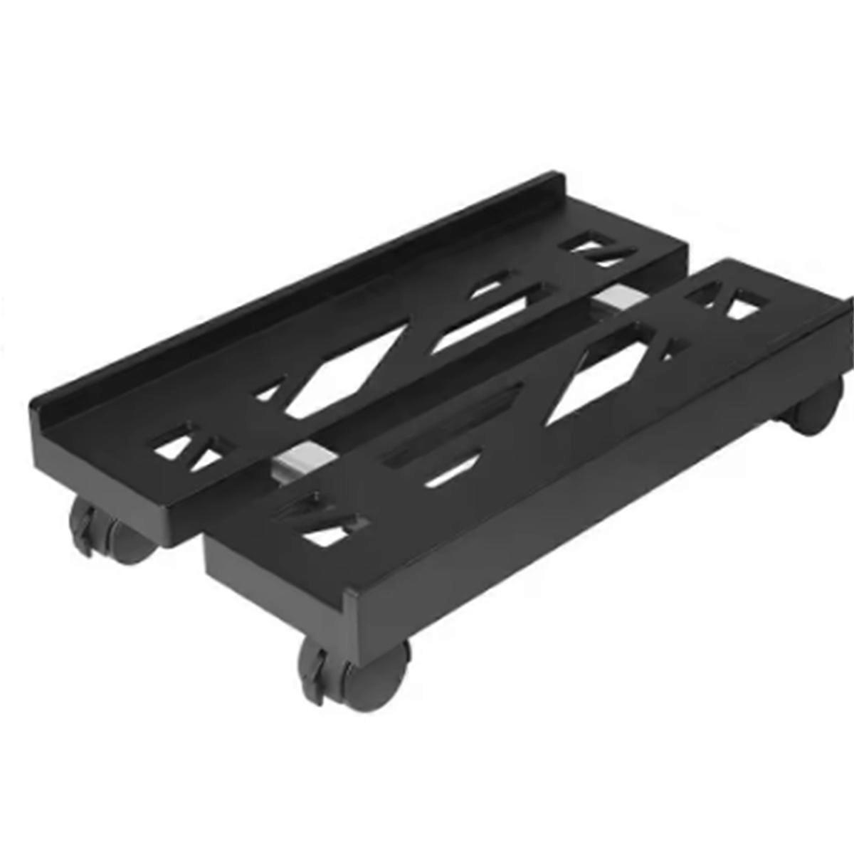 Adjustable Mobile PC Tower Stand with Wheels Under Desk CPU Holder Adjustable Stable Mobile Computer Host Stand