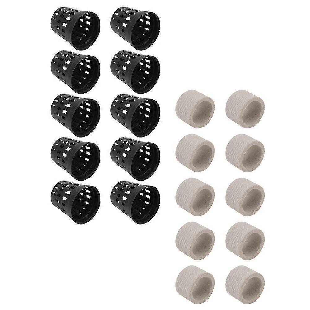 Ceramic Plant Holding Ring Water Fixing Tool for Fish Tank 1Set