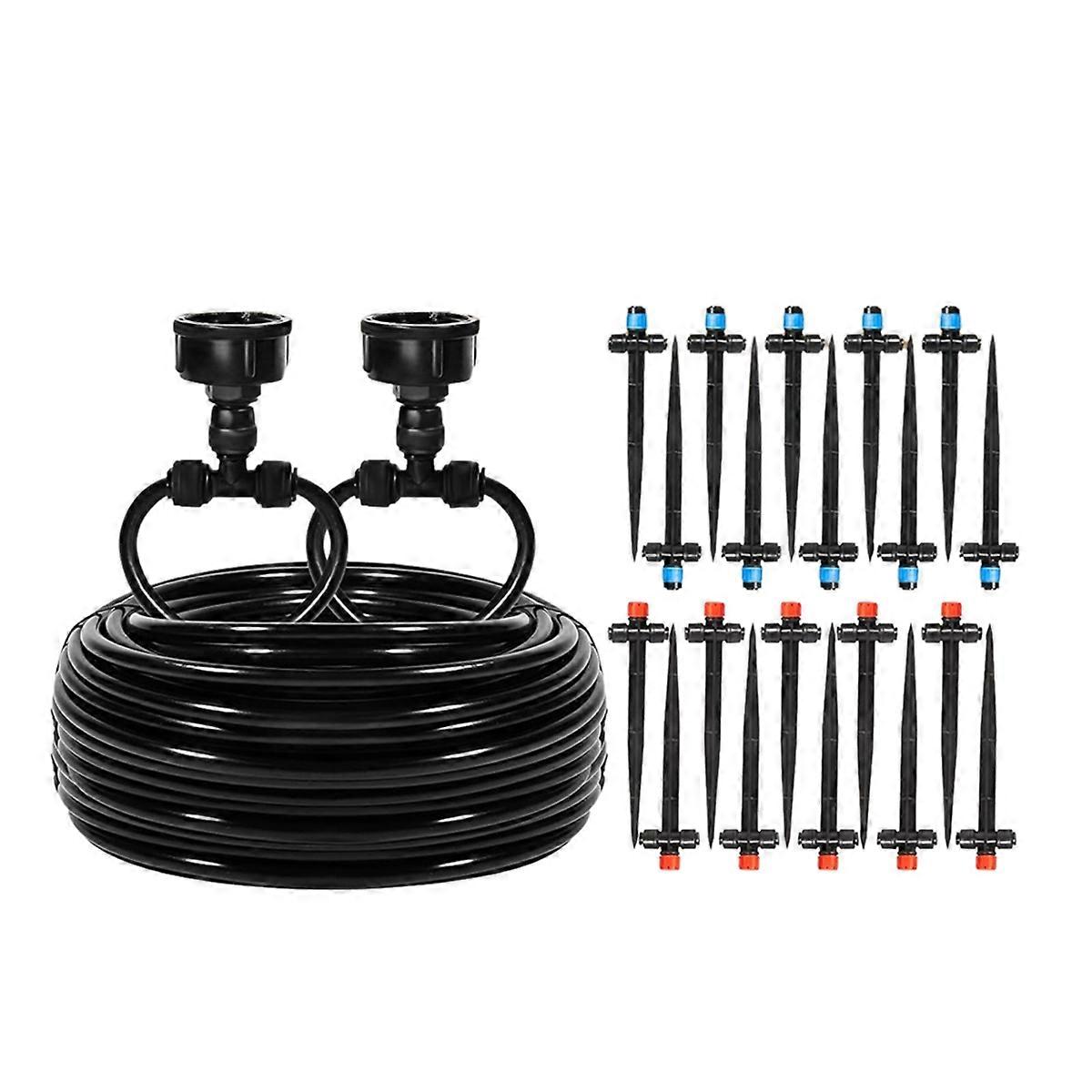 110FT Quick-Connect Drip Irrigation Kit, Garden Watering System
