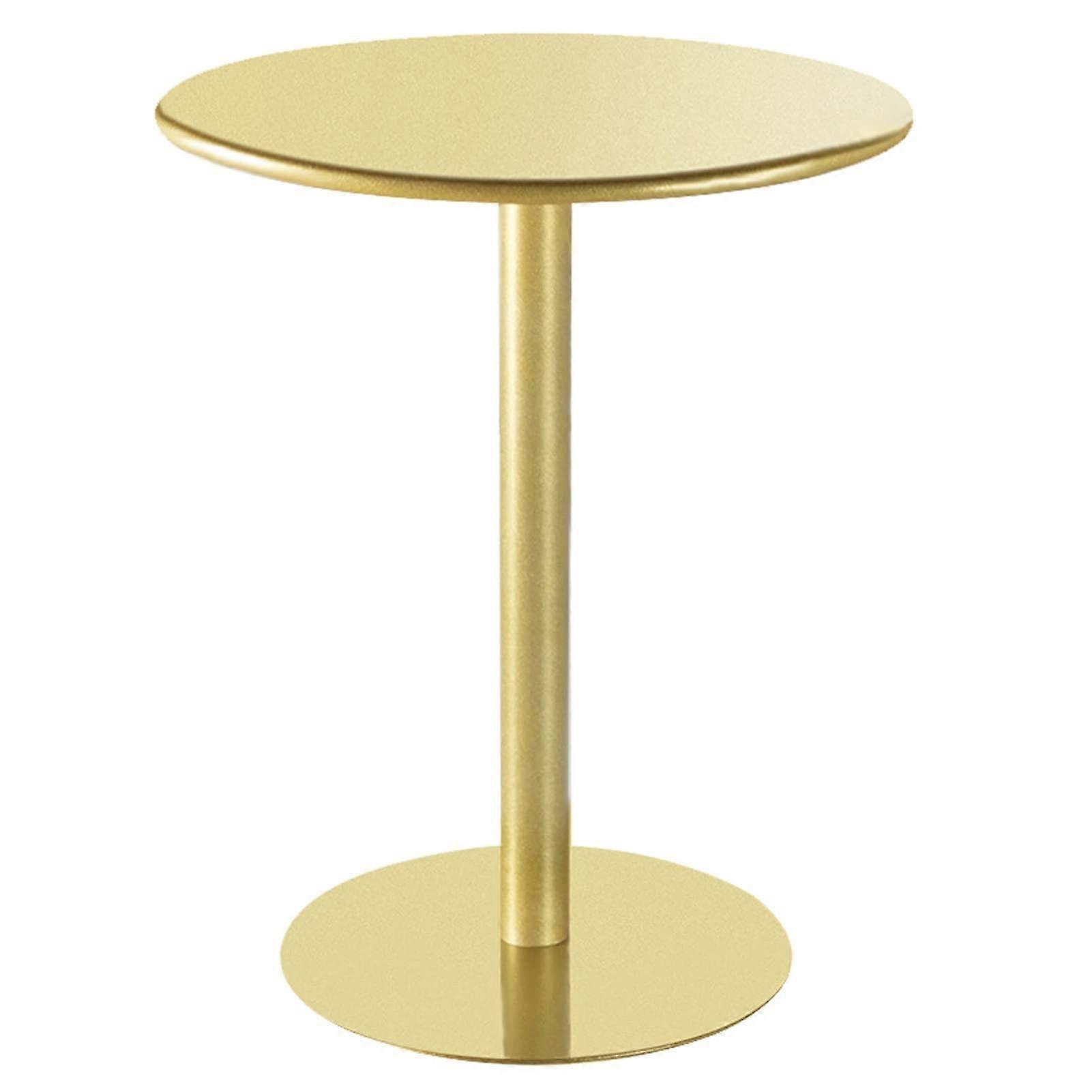 Modern Style Iron Round Bar Pub Table Gold Finish Diameter 60Cm Standing Circular Cocktail Table Living Room