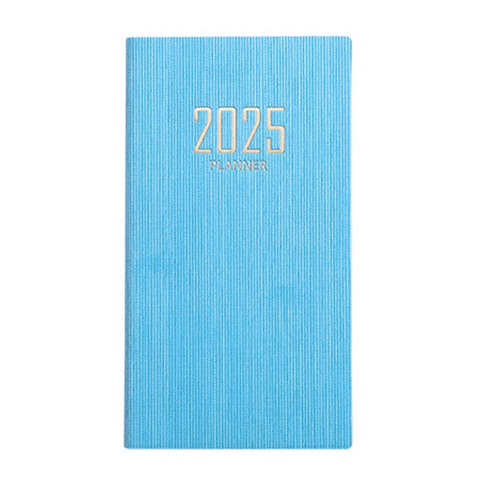 RFUGUG 2025 Daily Planner, A6 Organizer with Monthly & Weekly Layouts, Goal Setting Pages, Compact Size for 365 Days Planning