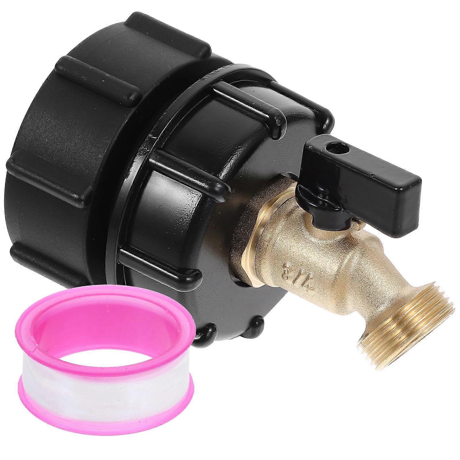 5Pcs IBC Tote Faucet Fitting For General Consumers And Industrial Users With Center Cap For Reliable Connection