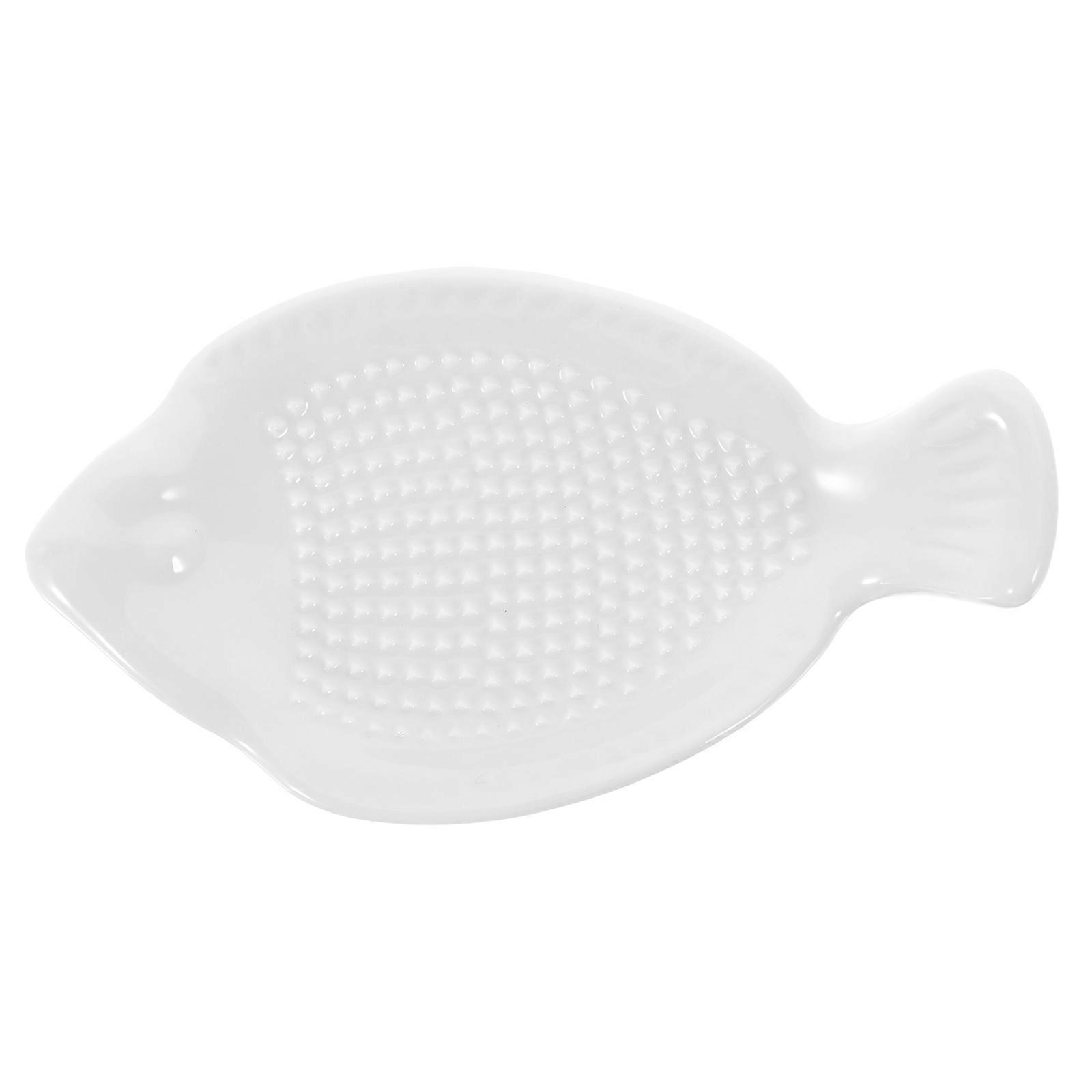 Kitchen Gadgets 2Pcs Ceramic Plate Garlic Ginger Home Cooking Food Processing