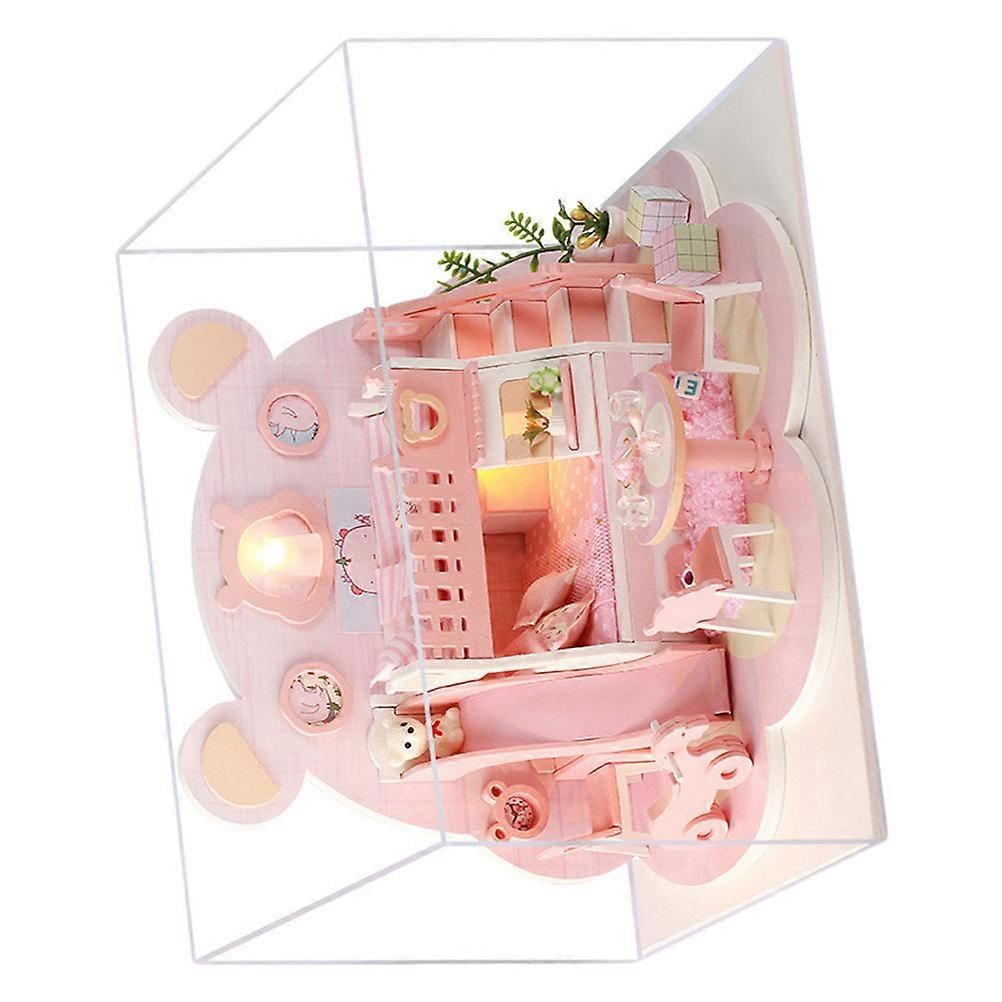 Assemble Villa Mini House Model for Decorating 2Pcs Birthday Assorted Color