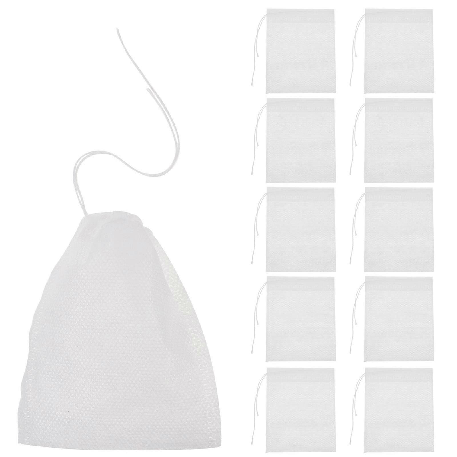 Empty Spice Bags For Cooking 400 Pcs Easy To Use Drawstring Design Ideal For Tea Coffee Brewing White Color