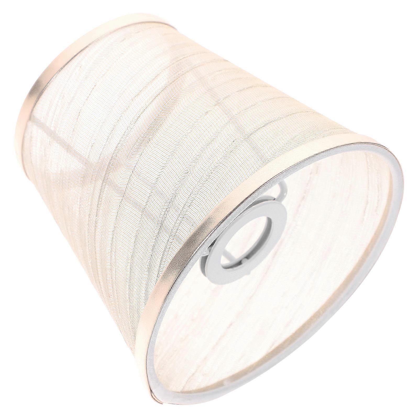 Round Small Lampshade E14 Light Socket Fashionable Wall Lamp Cloth Lampshade Decoration 3Pcs