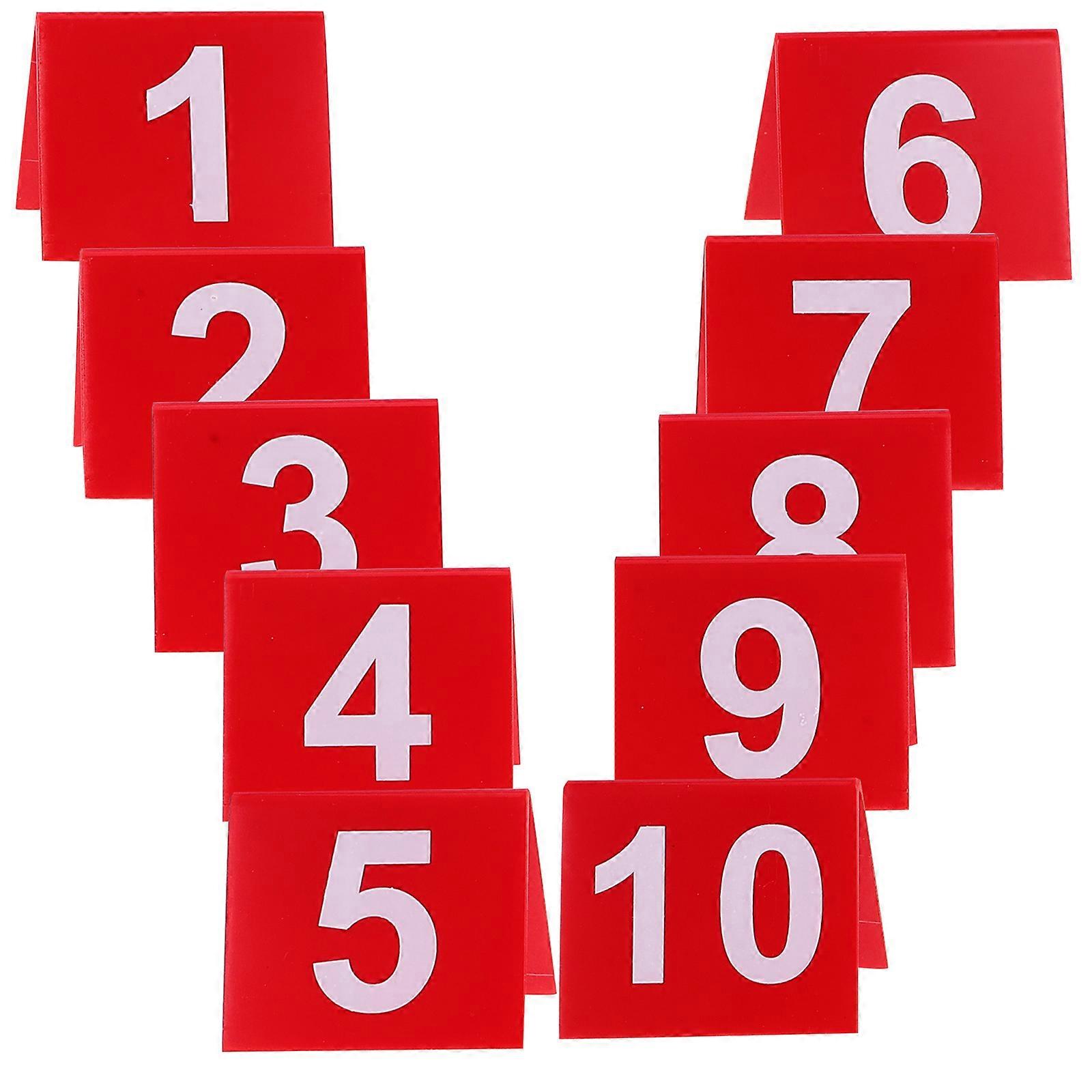 Clear Acrylic Table Number Cards For Wedding Banquets And Parties 50 Pcs Rectangular Double Sided Display Material 6.30X5.50X2.00CM
