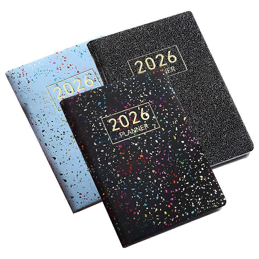 Pocket Planner 3Pcs for 2026 Mini Daily Schedule and Portable Agenda