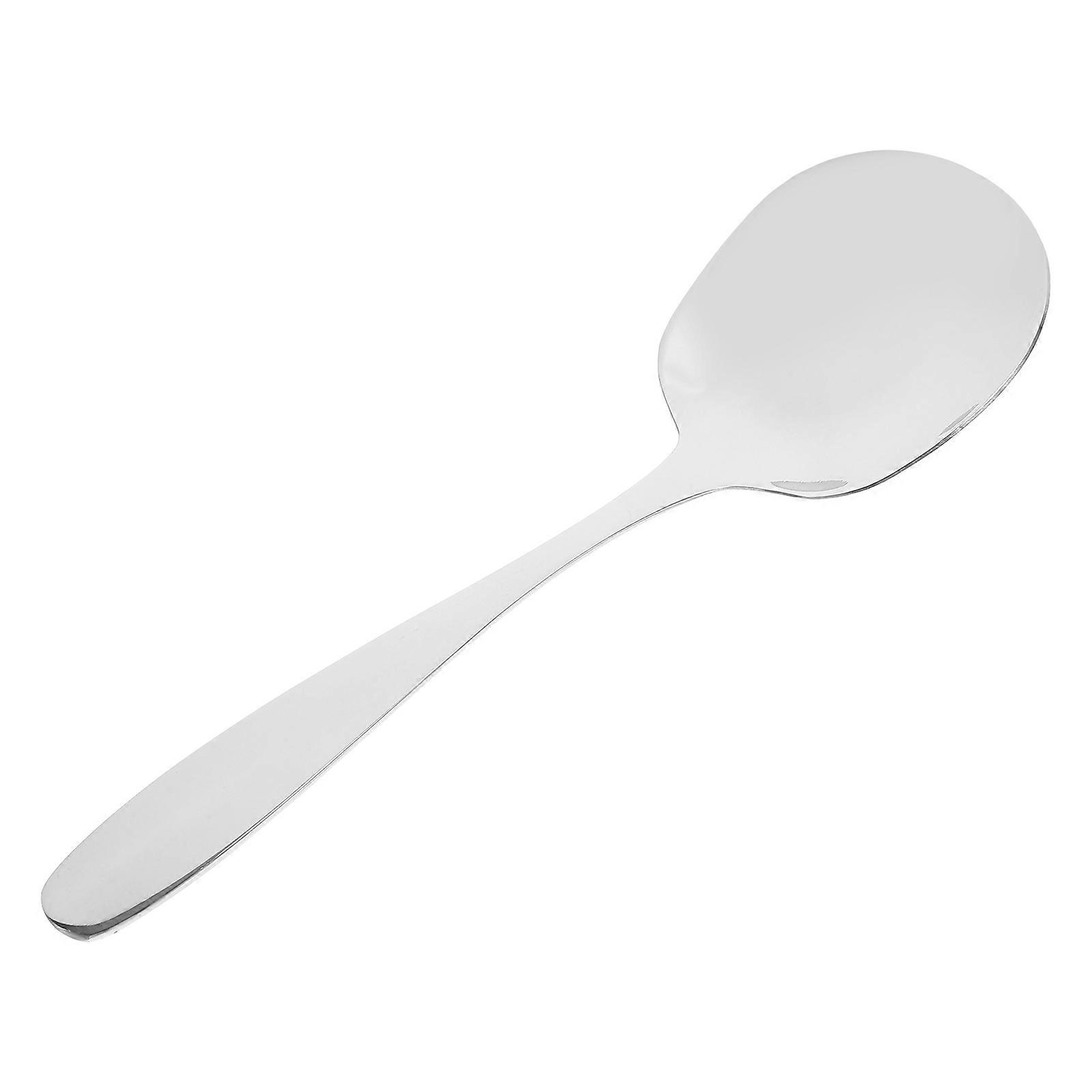 Large Serving Spoon Stainless Steel for Banquet Use Silver 5Pcs