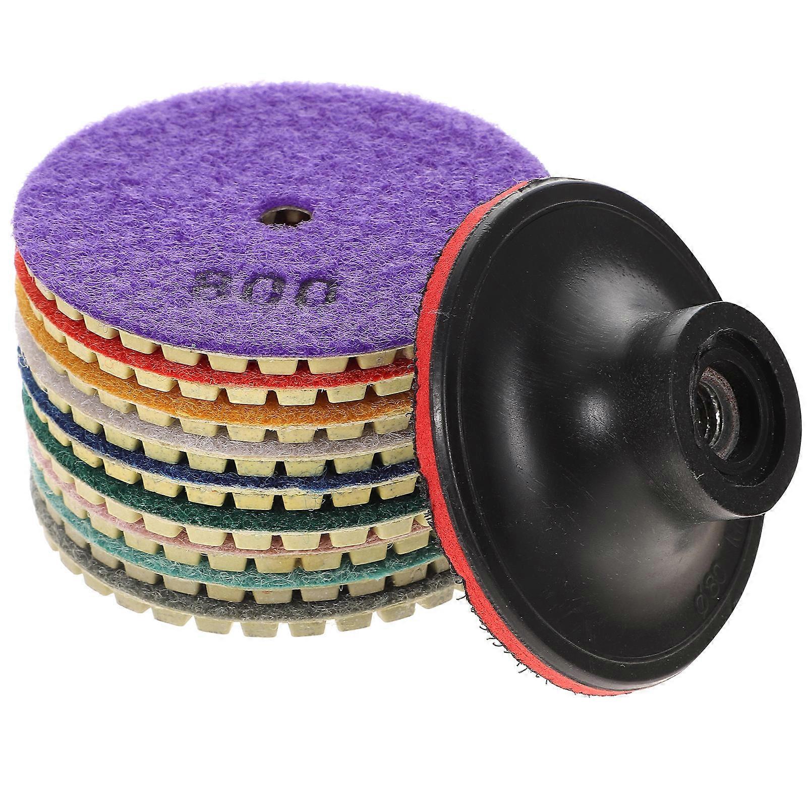 Wet Polishing Kit Diamond Polishing Pads 1Set for Marble and Concrete