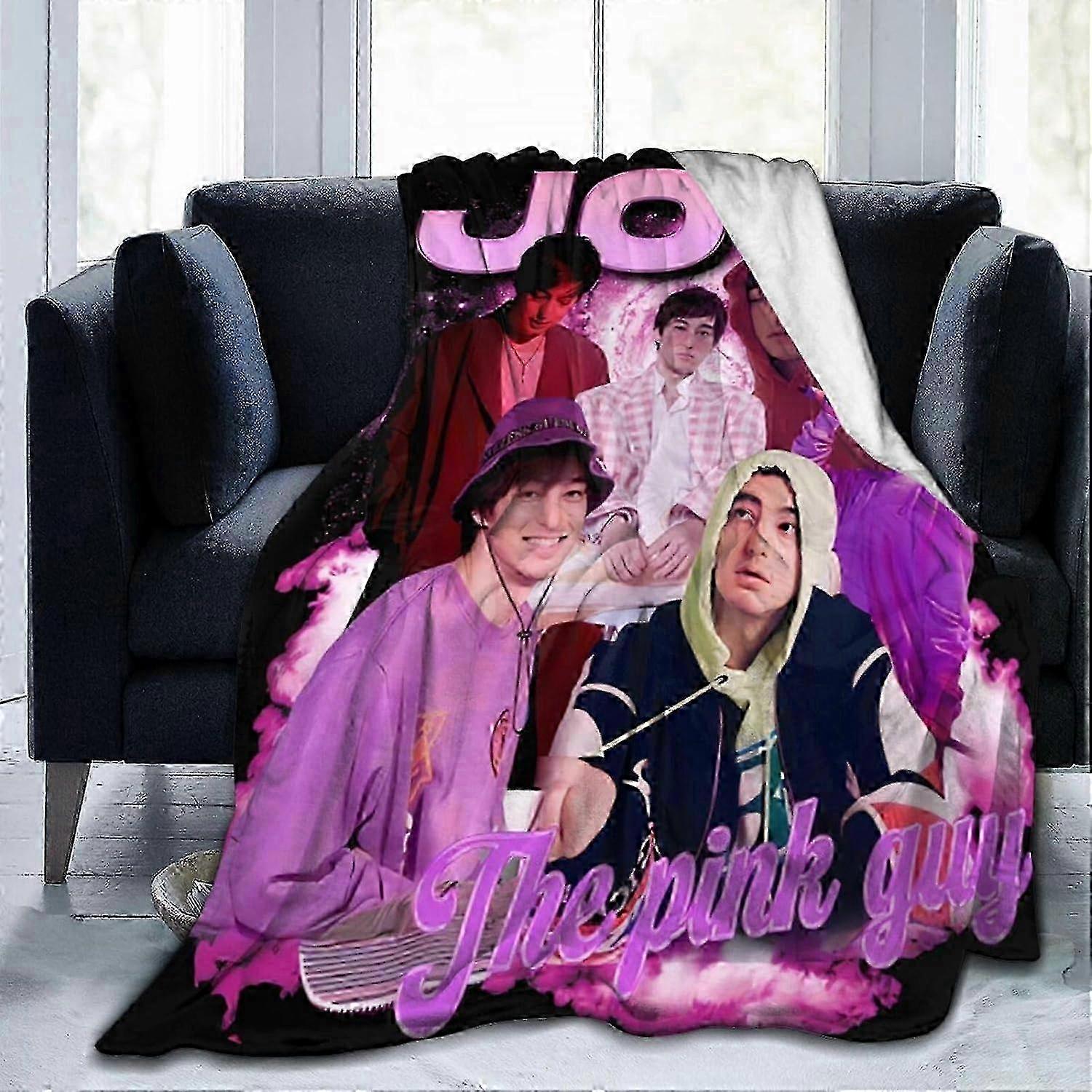 Jo%Ji Band Blanket Flannel Fleece Blanket Ultra Soft Lightweight Throw Blanket for Warmth Sofa Office Bed Car Camp Couch Cozy Plush Throw Blankets Bea