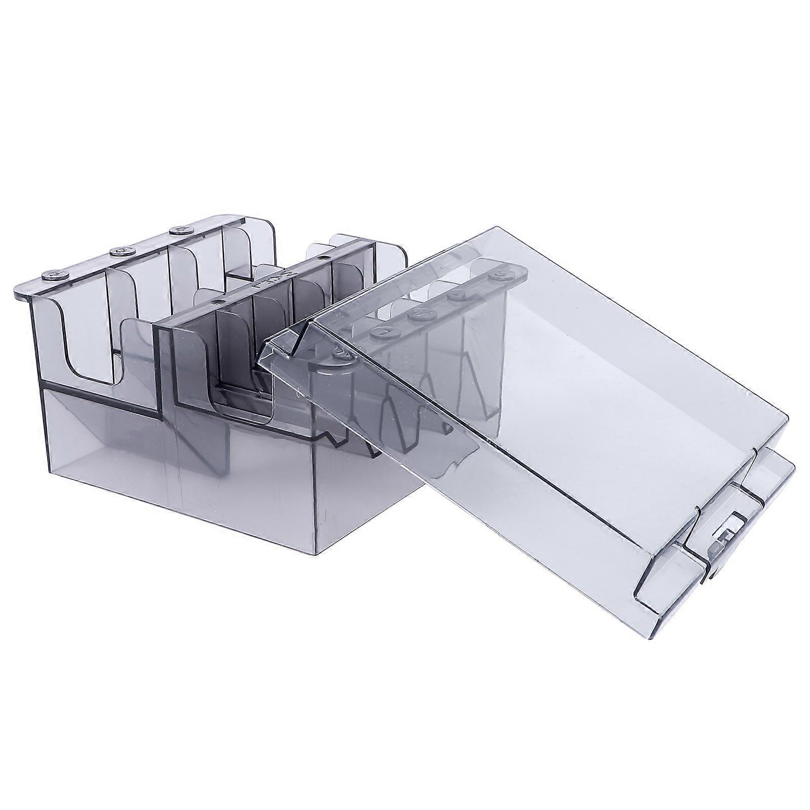 Plastic Storage Box Desktop Comb Box for Barbershop 3Pcs Set