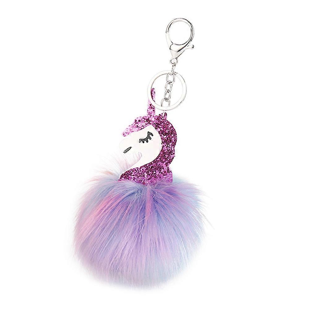 Party Unicorn Keychain Glitter Unicorn Keychain for Key Holding