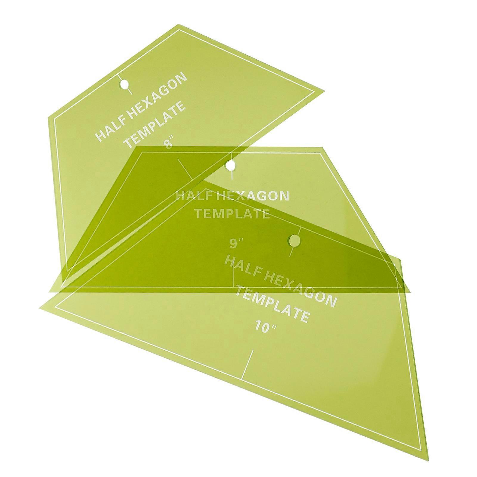 3Pcs Sewing Ruler Multifunctional Quilting Ruler Suitable for Patchwork and Quilting with Multi Color