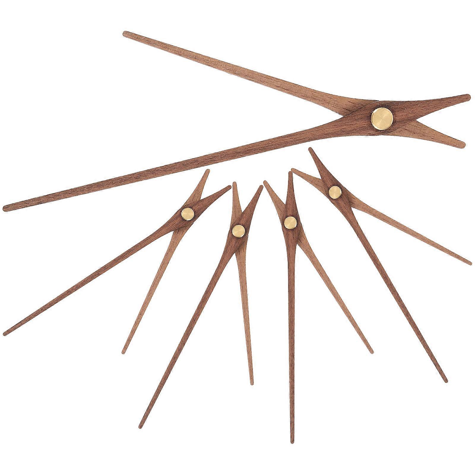 Wooden Clock Hands for DIY Clock Making 25Sets Brown Durable Replacement