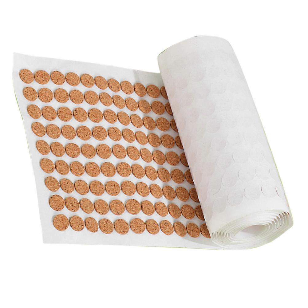 Adhesive Cork Bumper Cabinet Door Protector for Cabinet Doors Light Brown Cork Material with Noise Reduction Function 1000Set