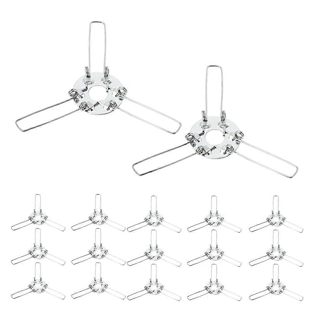 Lampshade Fork Adapter 72Pcs Spring Clip for Lamp Holder Silver Fixture
