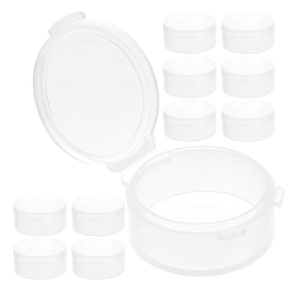 Plastic Jewelry Box for Storage 60Pcs Ear Plug Carry Case Transparent