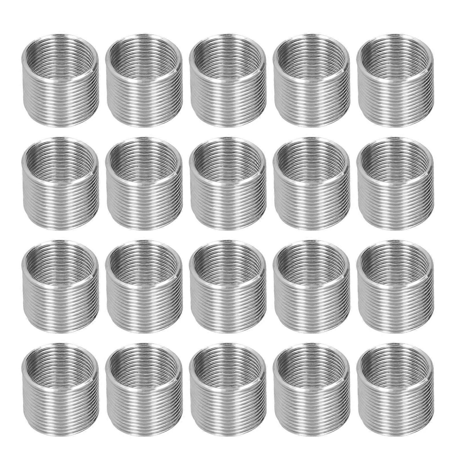 20Pcs Thread Repair M14 x 1.25 Spiral Circle Insert Reducer Nut Threaded Expand Socket Set1.5D