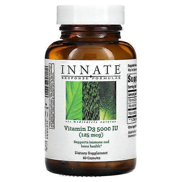 Innate Response Formulas, Vitamin D3, 5,000 IU (125 mcg), 60 Capsules