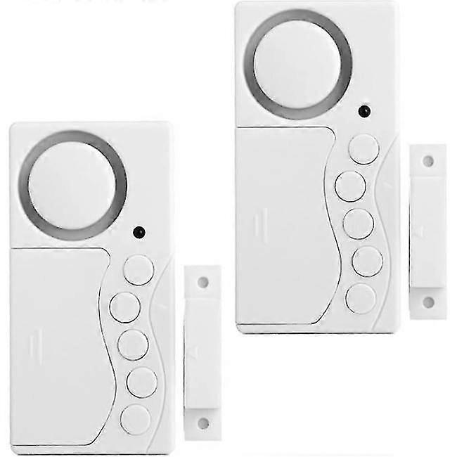 2pac Freezer Door Alarm, 3/15/30/60 Seconds Wireless Refrigerator Alarm, 4 in 1 Door Sensor Door Bell Open Door Alarm Loud 108db
