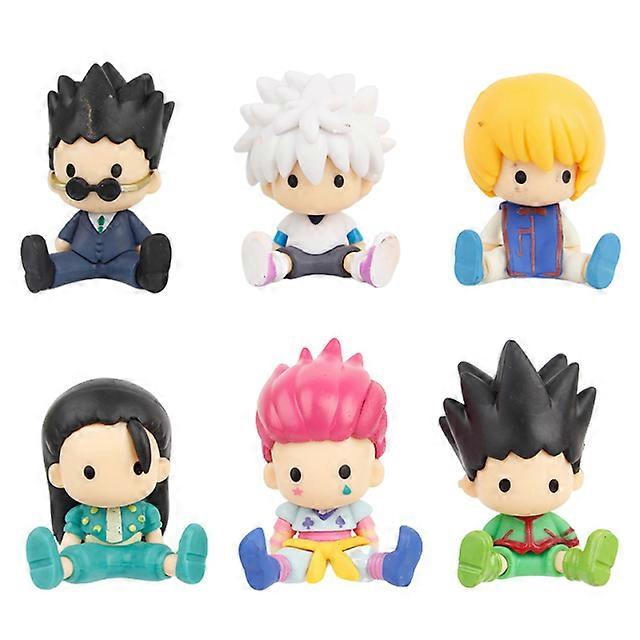 6pc Anime Hunter X Hunter Gon·Freecss Killua Zoldyck Kurapika Action Figures