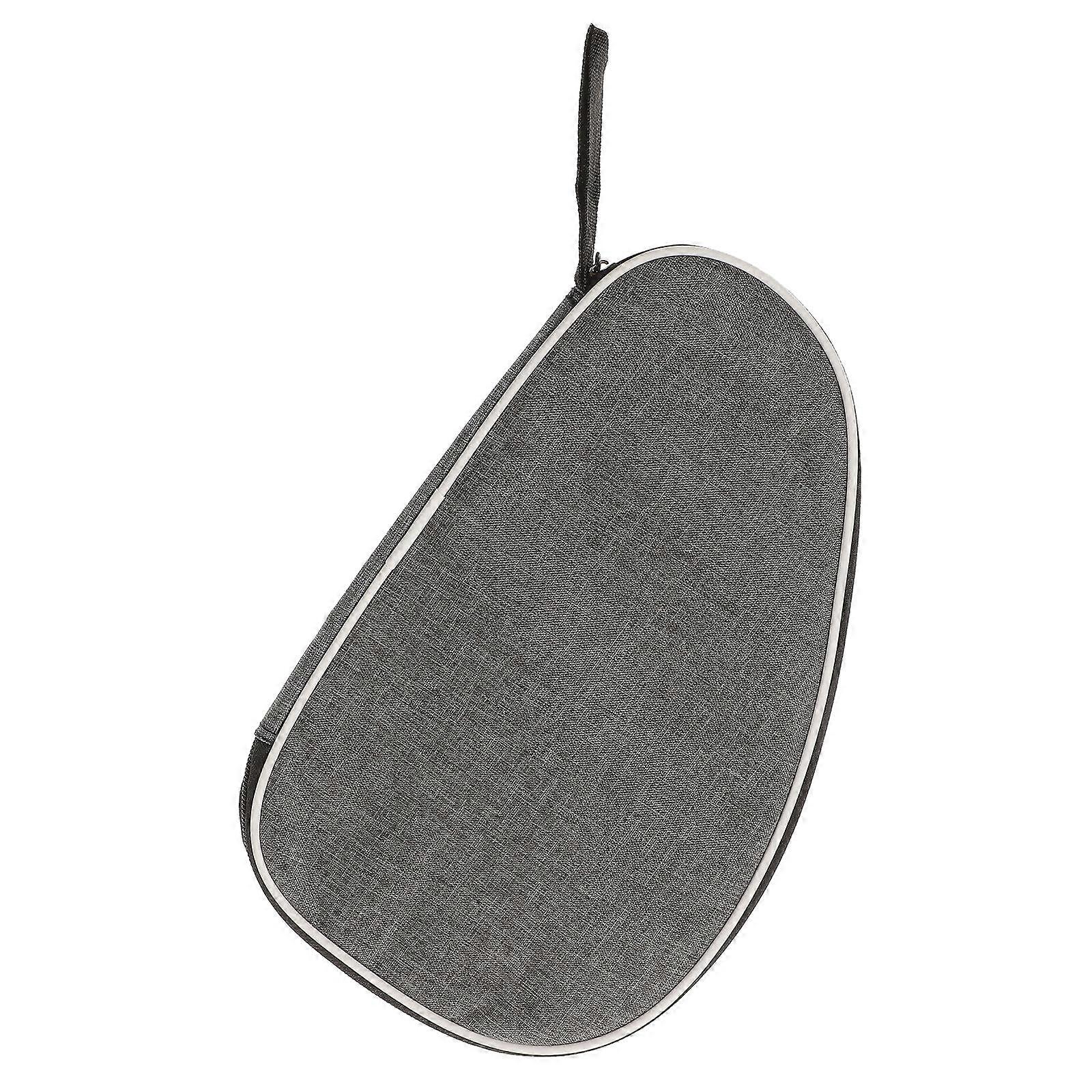 Professional Table Tennis Racket Storage Bag Designed For Players Grey Protective Padding 1Pcs