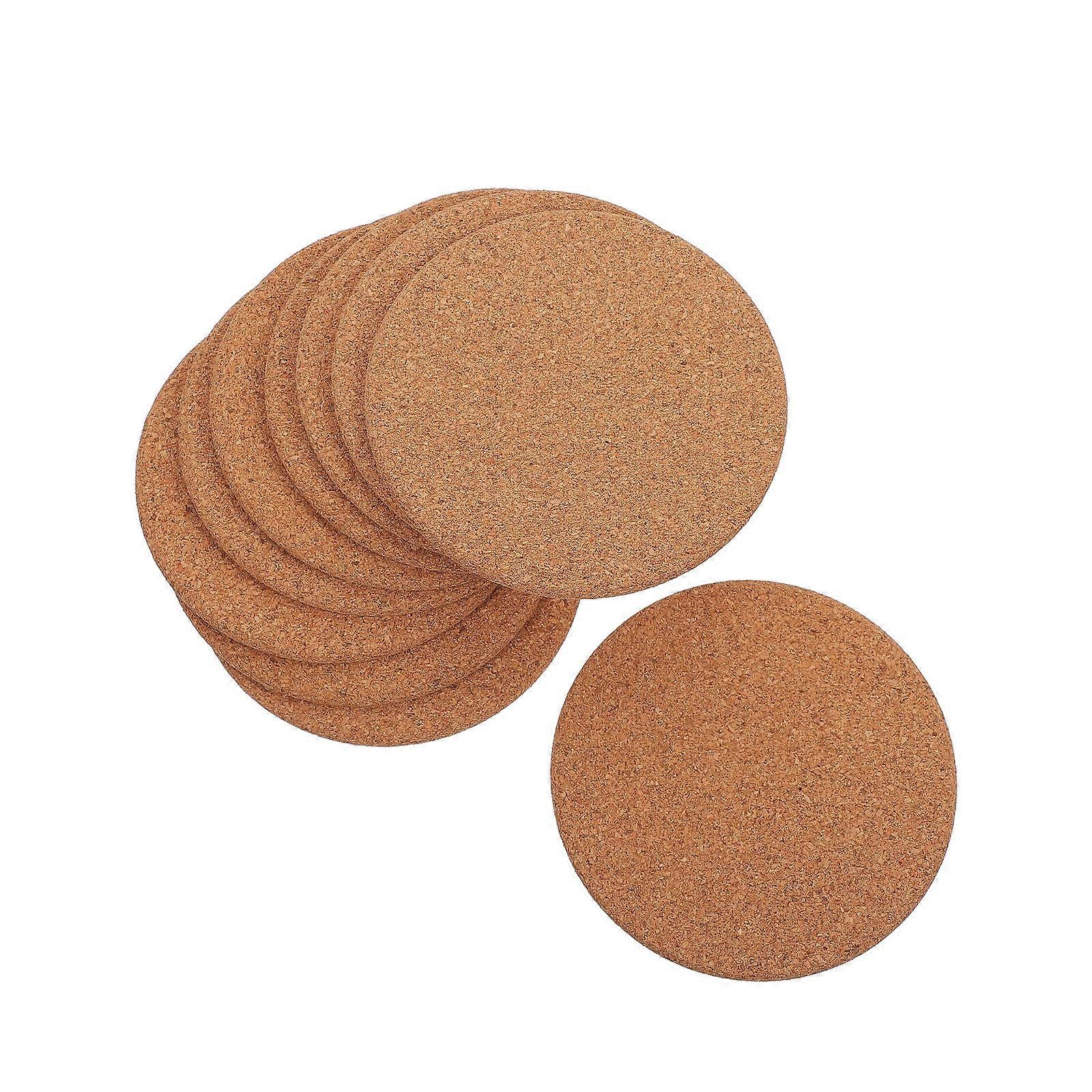 Heat-Resistance Coasters Round Cork Cup Pads for Insulation 30Pcs Set