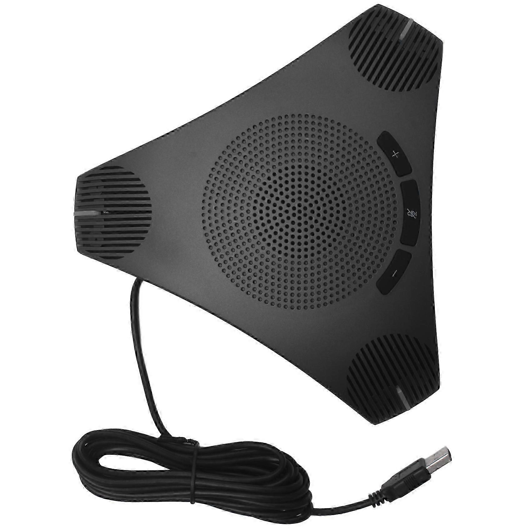 G95 Mini USB Desktop Computer Conference Omnidirectional Microphone Mic Speaker Speakerphone for Bus