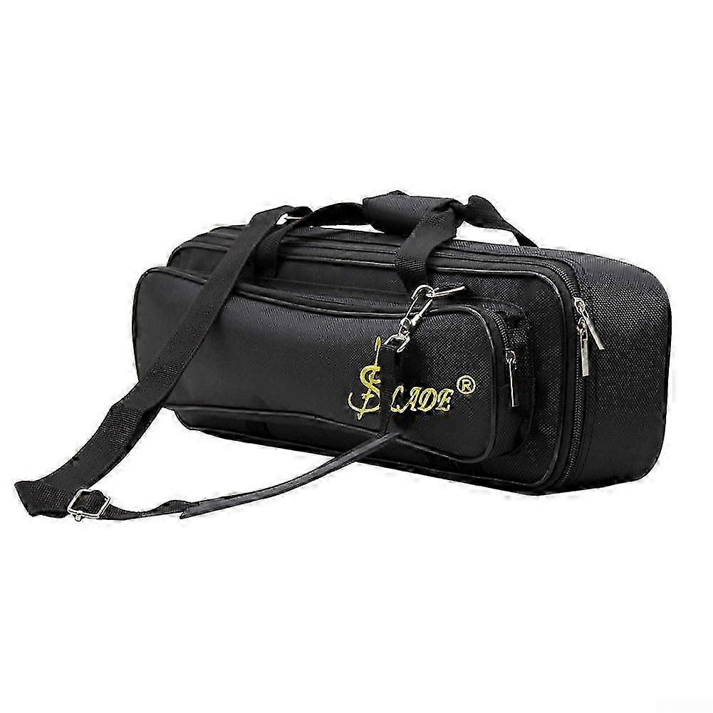 Liftable Design Padded Flute Bag with Thickened Sponge Insert and Side Pocket for Accessories, Durable and Lightweight