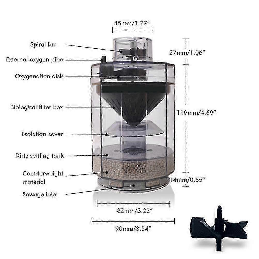 2025 Fish Poop Collector Fish Tank Waste Collector Automatic Filter Aquarium Cleaning Tool