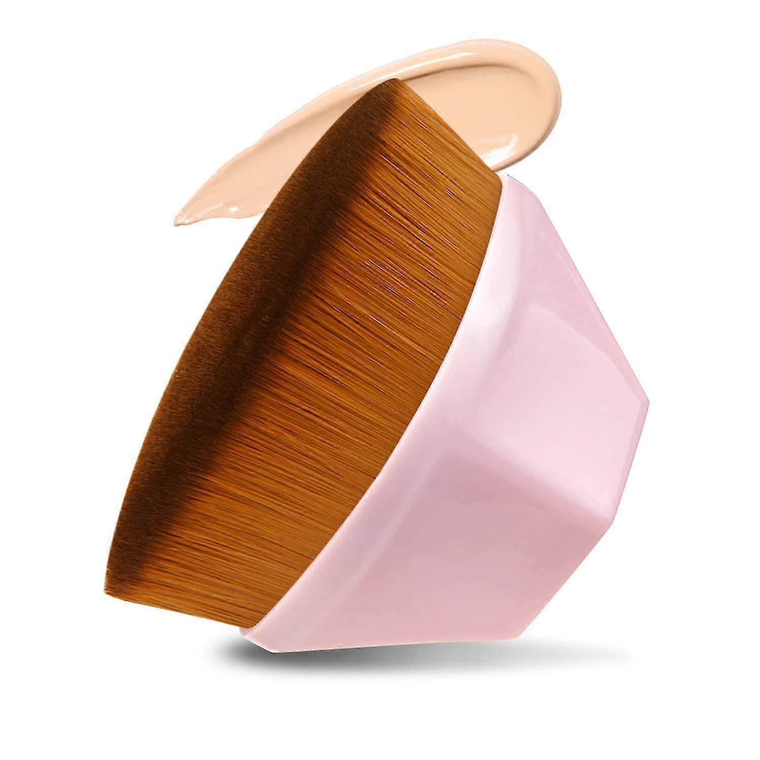 New ModelsFlawless Foundation Makeup Brush,magic Face Brush Flat Top High-density Multifunctional(pink)
