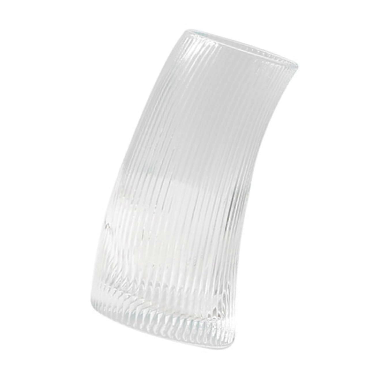 Glass Cup Crescent Moon Shape Drinking Glass With Smooth Surface Easy Clean Clear Transparent For Water Juice Beer Tea