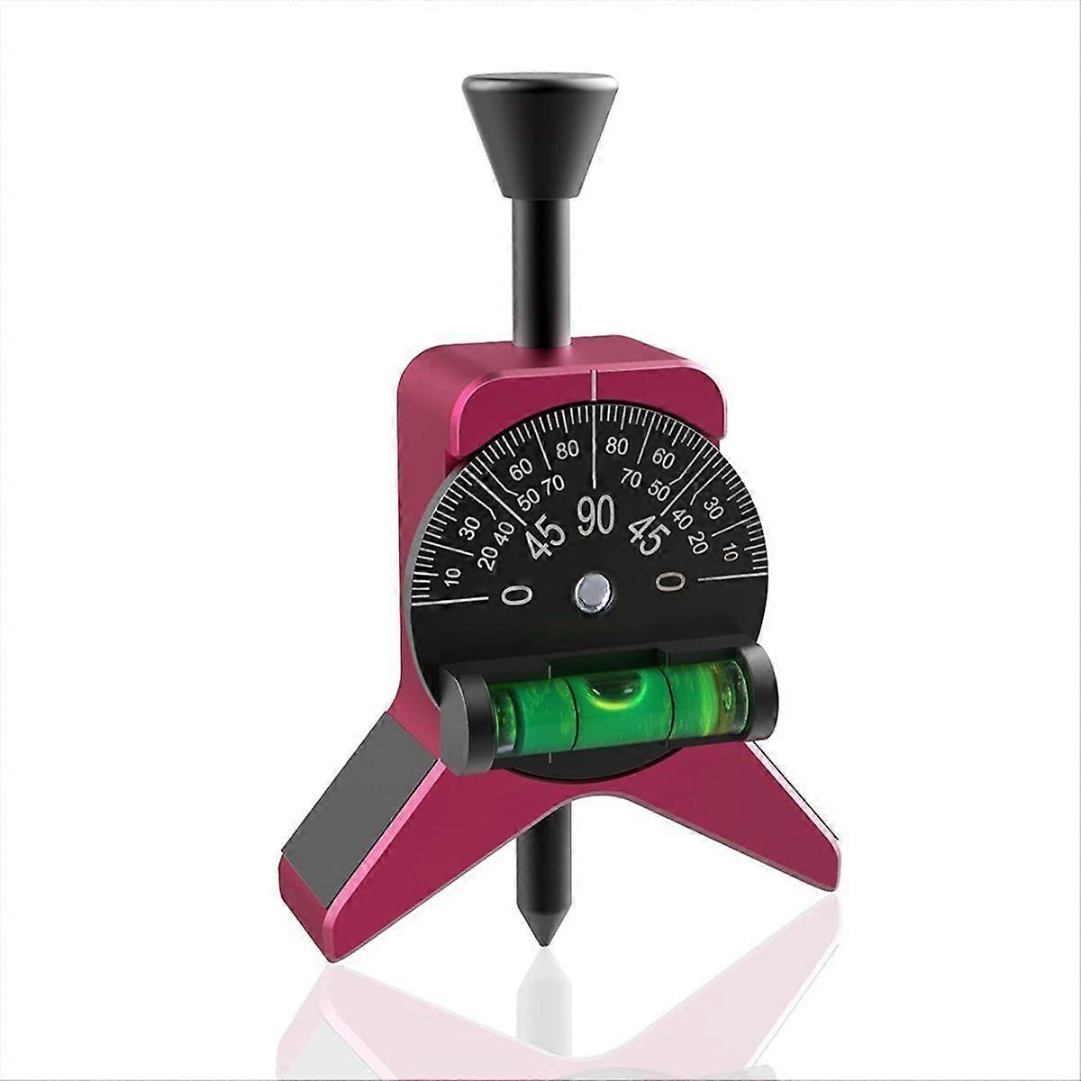 Magnetic Pipe Center Finder Tool,Y-Shape Pipefitter Gauge with Dial Bubble Protractor,Fits 1-1/2in