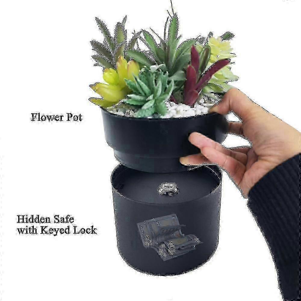 New Design Large Flower Pot Hidden Safe for Locking up Keys, Money, Jewelry & Other Valuables Securely - Quality Organizer for Secret Stash