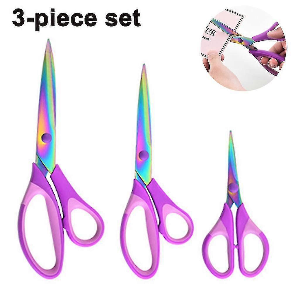 Titanium Scissors Set Compatible With Sewing, Arts, Crafts, Office