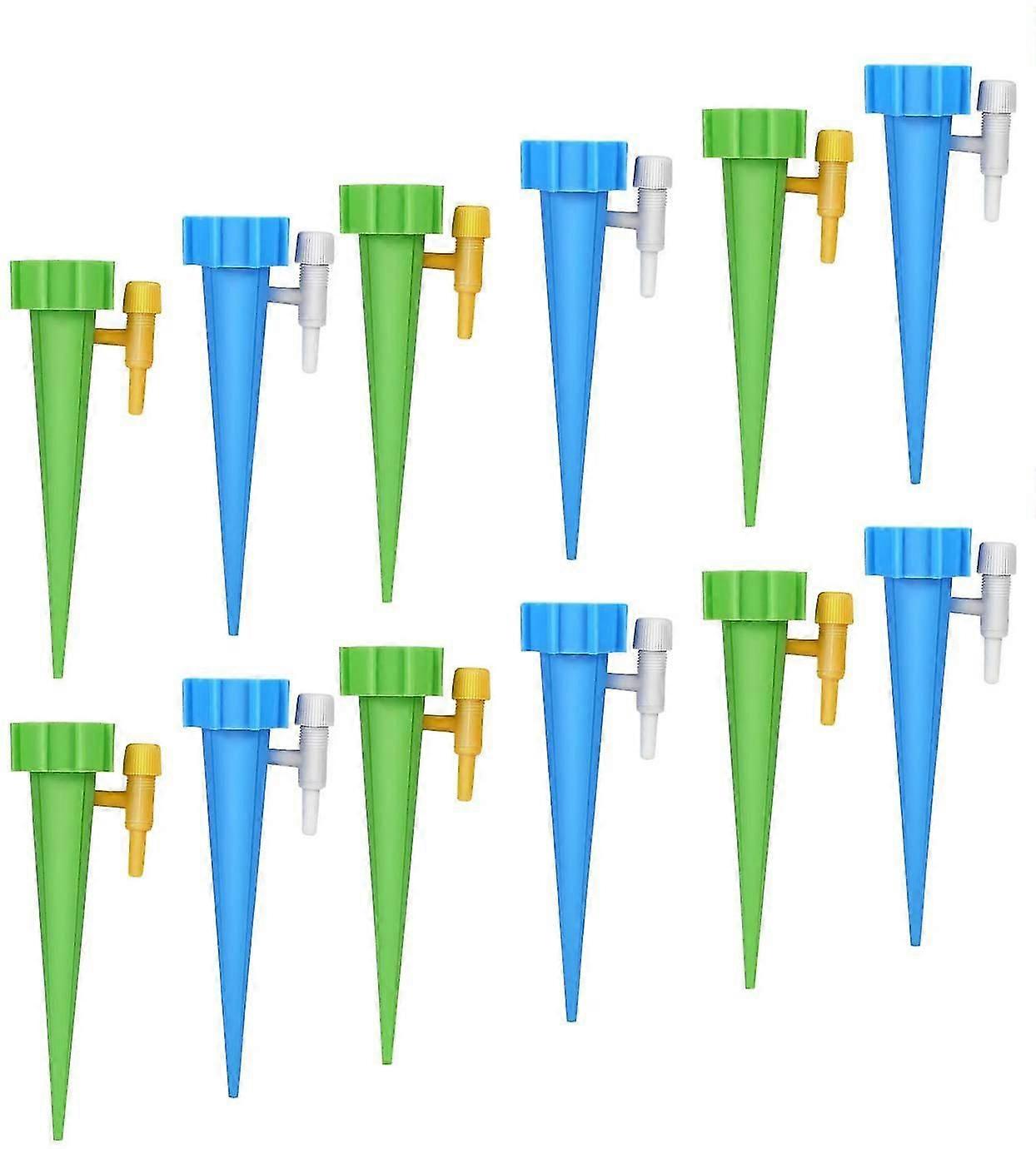 Automatic Plant Watering Insert Spike Unit, 12 Piece Automatic Water Control System With Slow Release