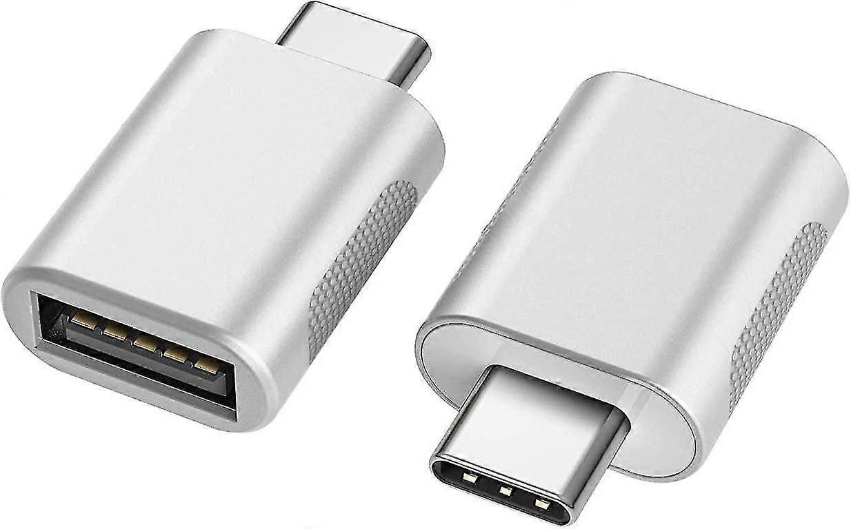 Usb C To Usb Adapter (2-pack), Usb-c To Usb 3.0 Adapter, Usb Type-c To Usb Adapter (silver)