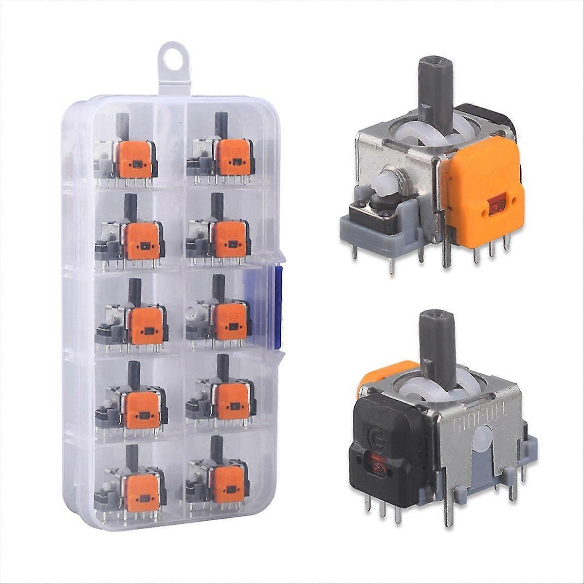 10Pcs 3D Hall Effect Joystick Adjustable No Drifting for XBOX