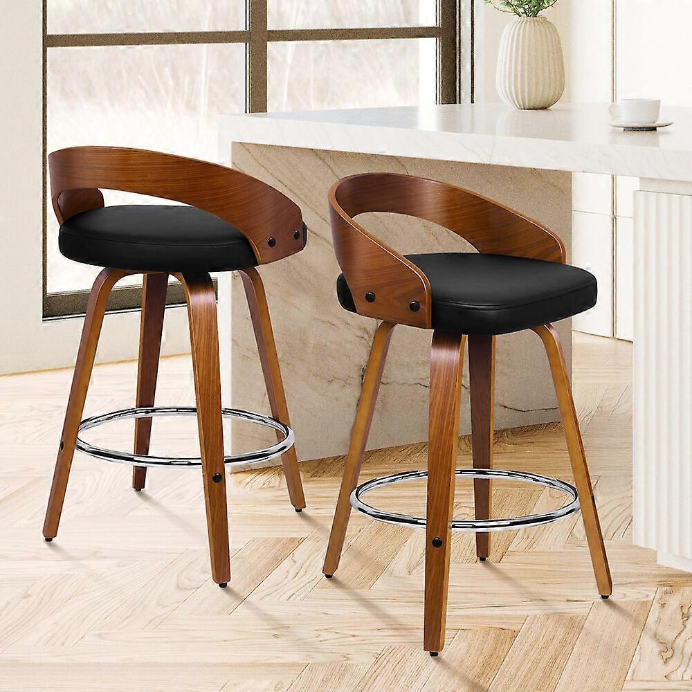 2x ALFORDSON Bar Stools Caden Wide Backrest