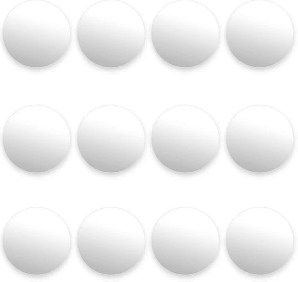 z 12 Pack Of Smooth White Foosballs For Standard Foosball Tables Classic Tabletop Soccer Game Balls