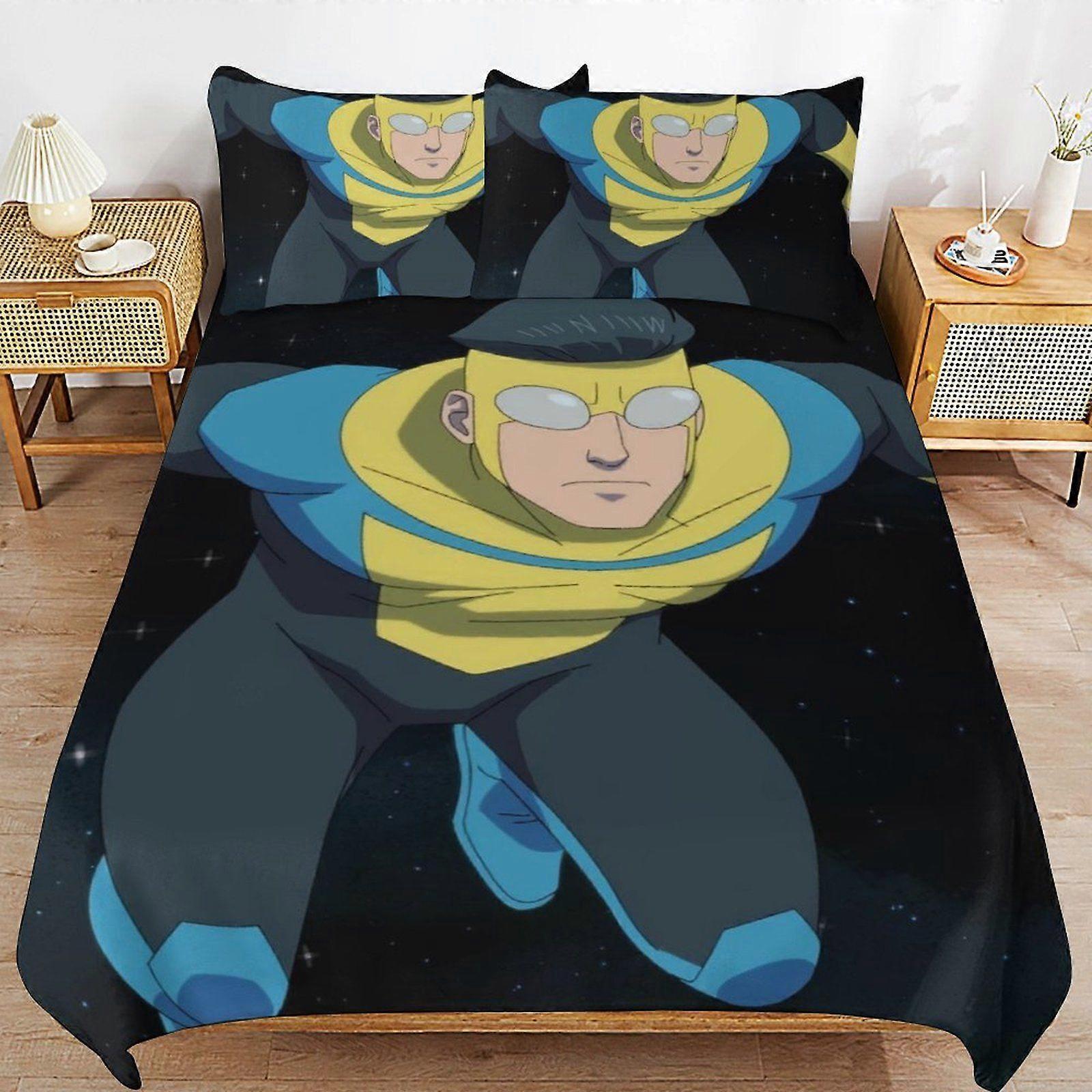 d435 Invincible Zipper Closure Ultra Soft High Thread Count Machine Washable Duvet Cover Sets for All Season b435