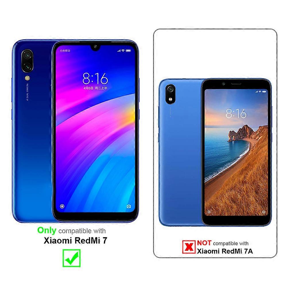 Xiaomi RedMi 7 Case Protective Case - in jeans look and stand function