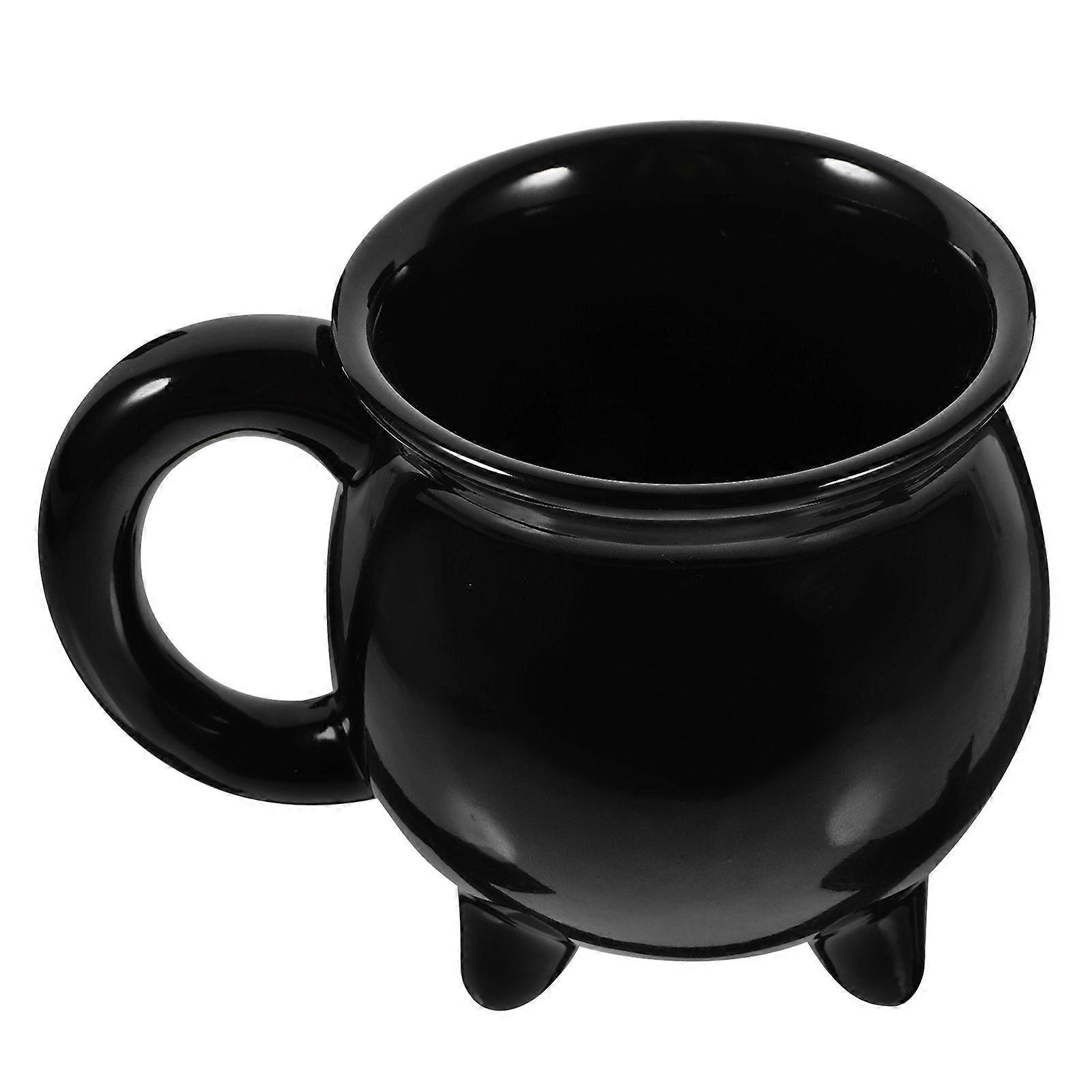 Halloween Witch Cauldron Mug Ceramic Drinks Serving Mug Coffee Mug Decorative Drinking Cup