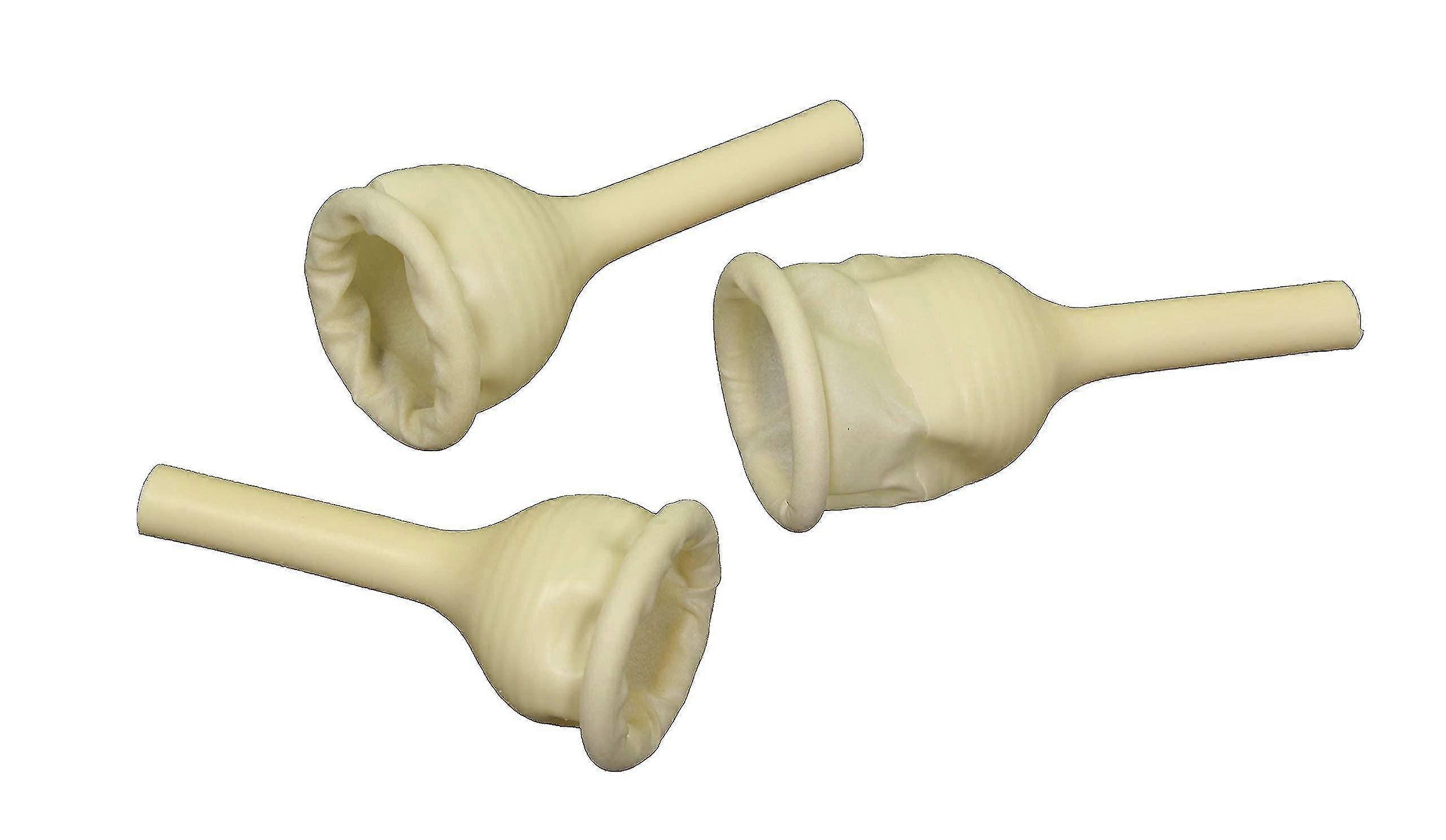 3 pcs 25 Count Rubber Urinal Bags, Male External Catheter with Foam Strip for Secure Fit