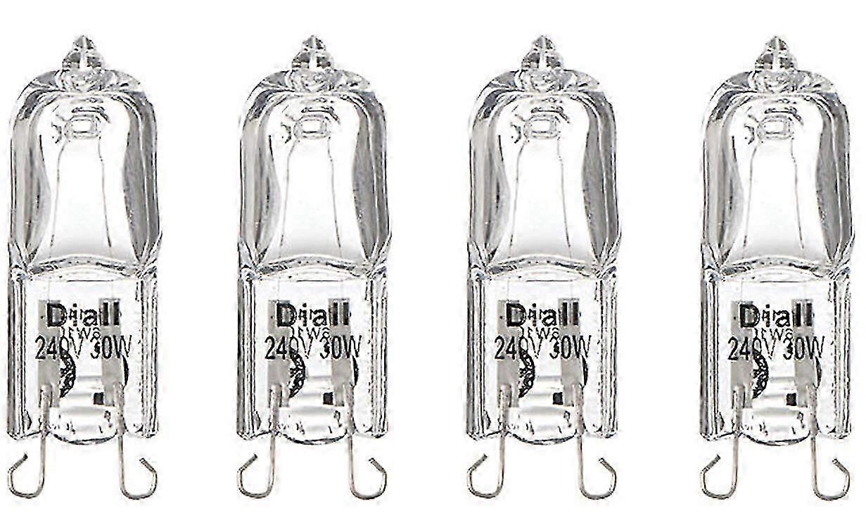 G9 30W Halogen Bulb Dimmable 12V 4 Pack Warm Light