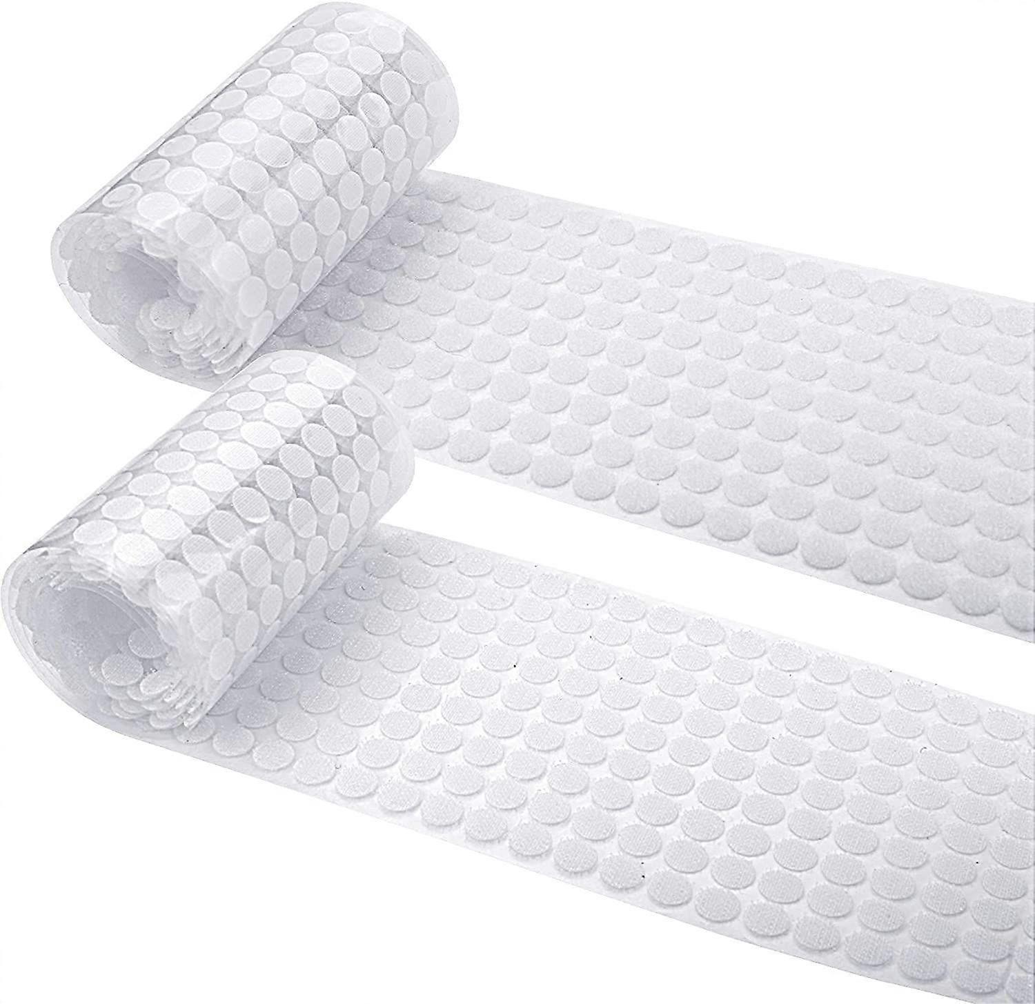 4pcs 10mm Diameter Sticky Back Coins Hook and Loop Self Adhesive Dots Tapes