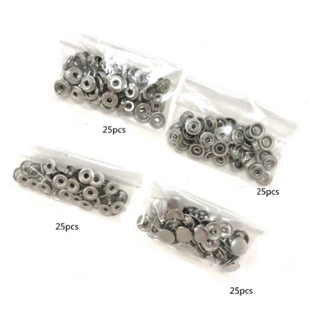 15mm Fastener Snap Boat Button Canvas Craft Leather